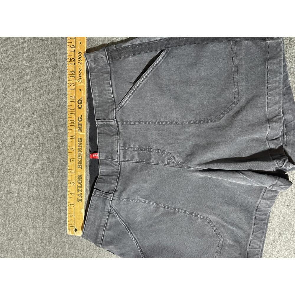 Spanx Women's Gray Twill Shorts - Size Large Compression Trim Accent - Picture 5 of 7